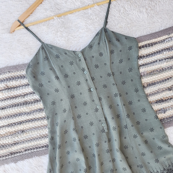 Mudd Juniors Olive Boho Print Romper - Picture 5 of 5
